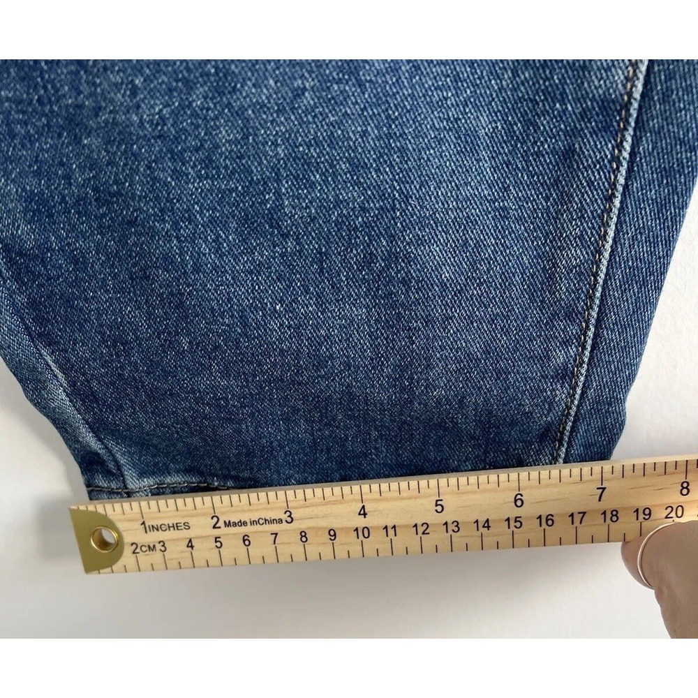 Shein Curve 2XL Jeans Womens Blue Denim Mom Distressed High Rise Cotton - Picture 5 of 11